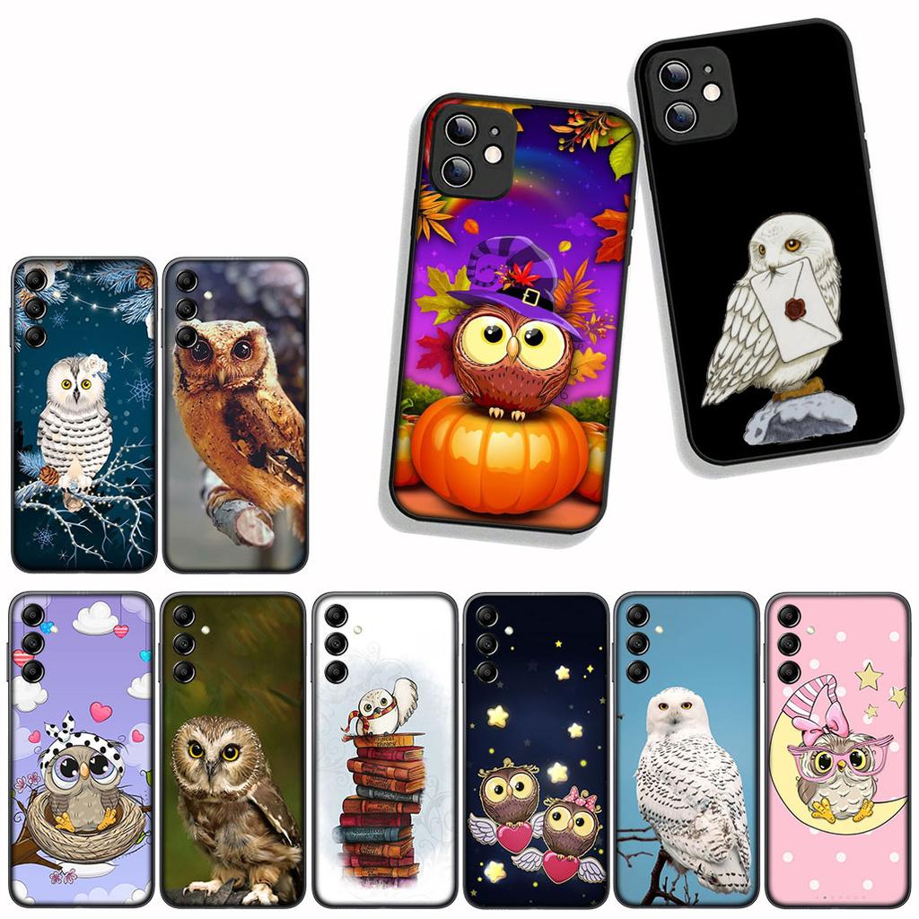 For Xiaomi Redmi 15C 15 A4 A5 9A 9T 10A 10C 9C NFC Note 11 9 8 10 Pro 8T Phone Cover Case Owl Bird Cute