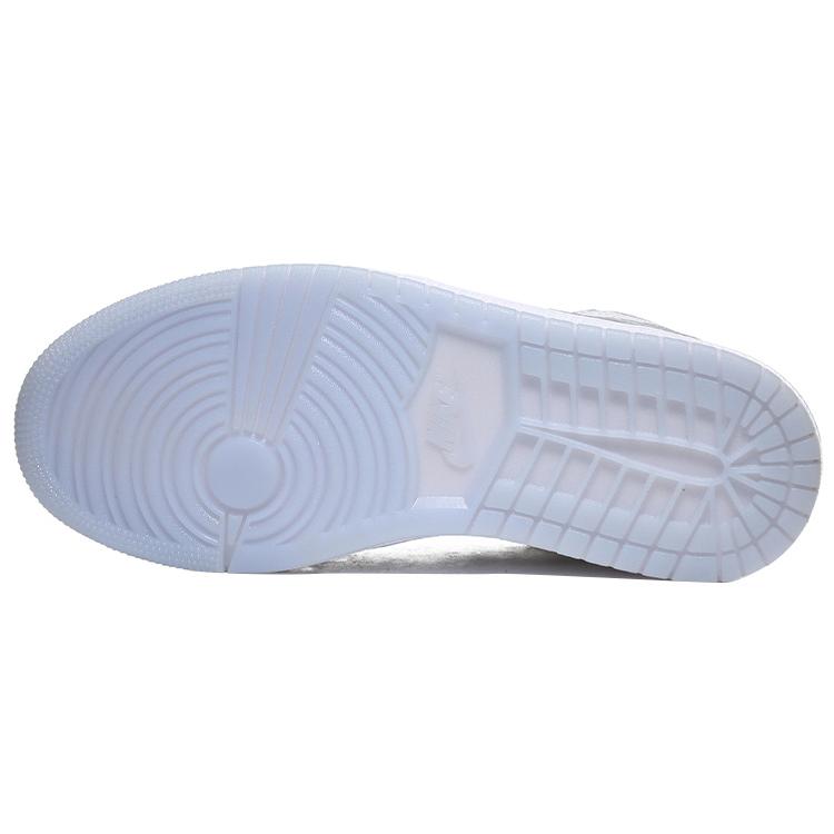 Jordan Air Jordan 1 Vintage Basketball Shoes Women's Gray White DC0774-105(Team10- QD)