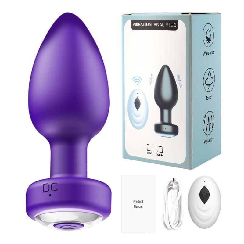 Long-Distance Wireless Remote Control Vibrating Butt Plug Toy