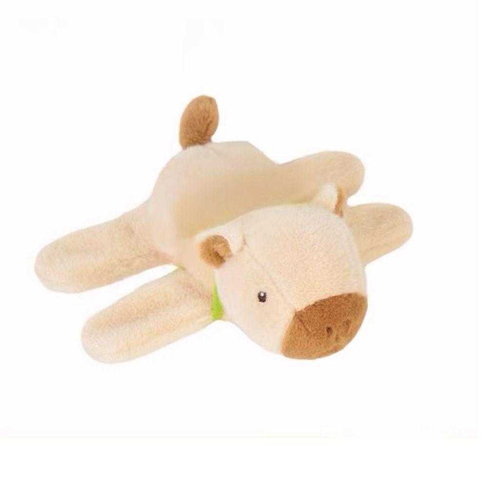 Plush Capybara Slap Wristband Stuffed Dolls Huggers Slap Toy Cute Interactive Toy  Kids Gift