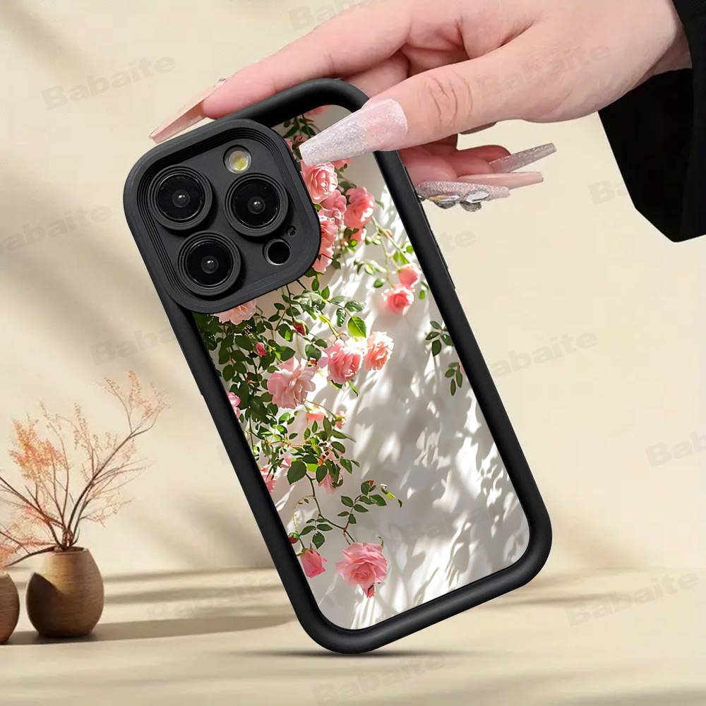 Abstract Flower Market Phone Case For IPhone 17 16 15 14 13 12 11 Pro Max Plus Silicone Shockproof Case