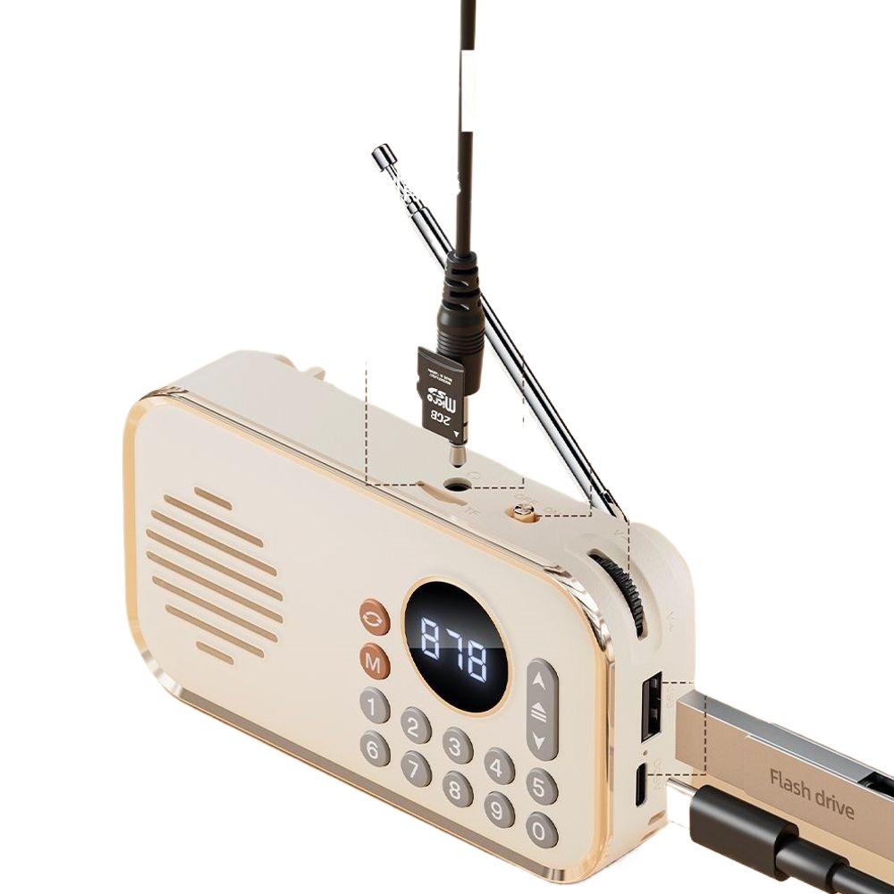 Rechargeable Outdoor Multi-Portable Speaker Radio with Digital Song Selection for Young Listeners