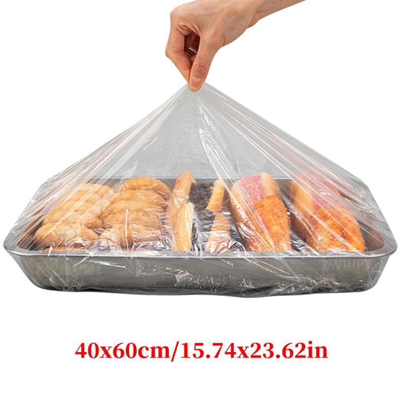 38-120cm Disposable Food Cover Elastic Plastic Wrap Food Grade Food Lids Shoe Cover Shower Headgear Bowls Caps Fresh Saver Dust