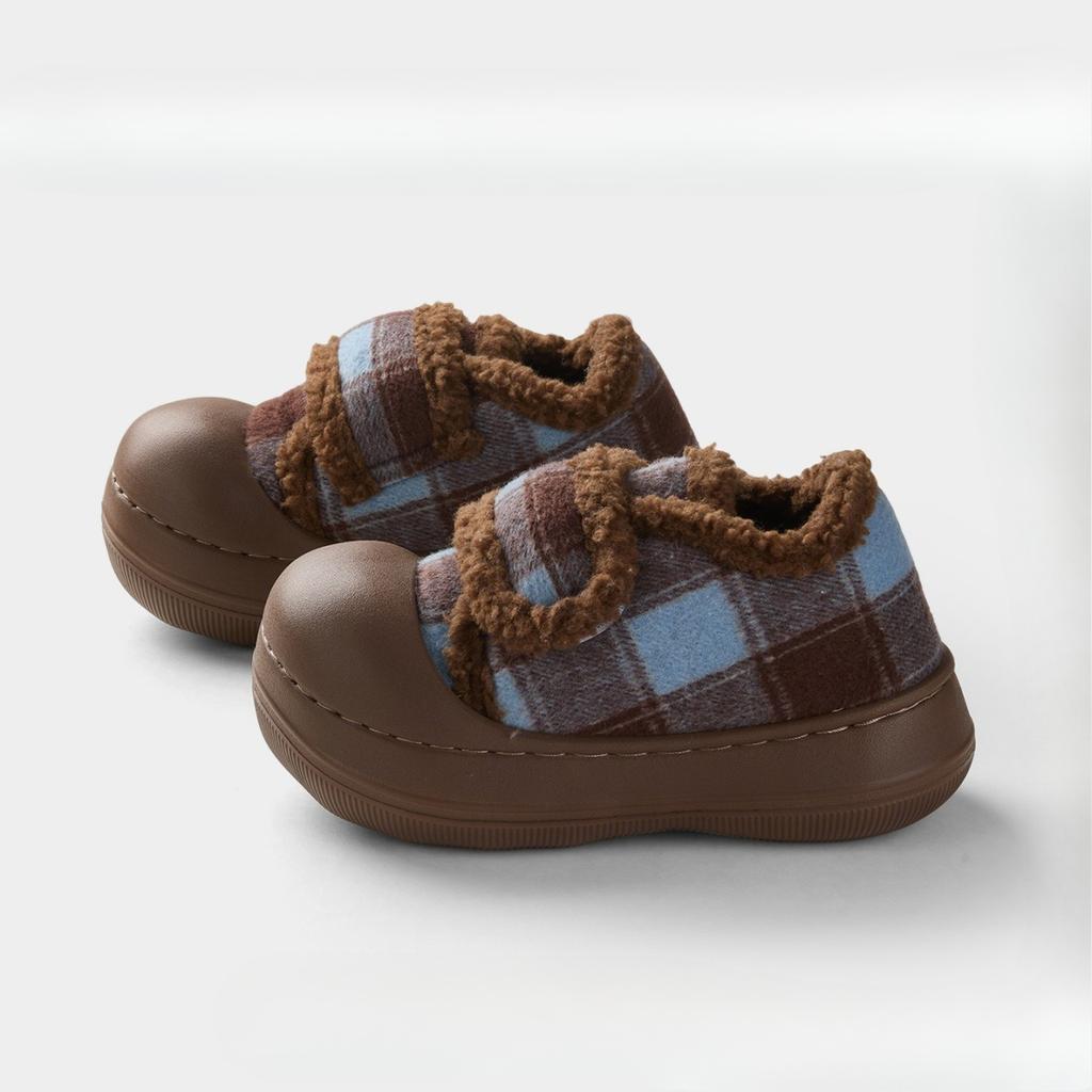 Women's Large Size Soft Sole Winter Warm Non-Slip Fur Snow Boots Padded Lined Ankle Boots Non-Slip Hiking Sports Fur Cotton Shoes