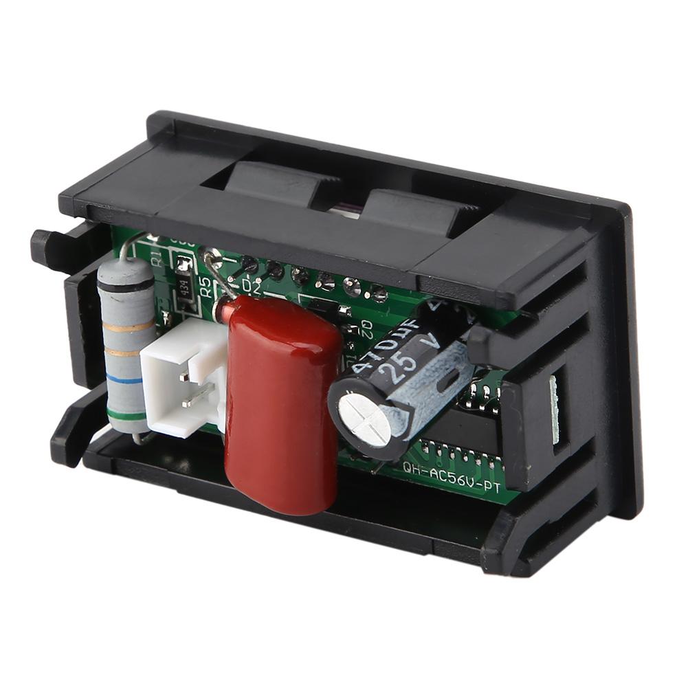 Digital Voltmeter 0.56inch Two Wire AC 70 380V Digital LED Display Voltage Meter (Red)