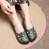 Soft leather beef tendon soft sole new hole shoes women's sandals mesh mother shoes summer comfortable sandals empty and breathable