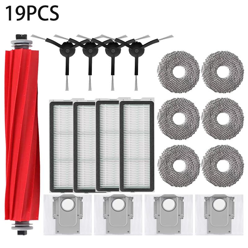 For Roborock Q Revo MaxV/Q Revo S/Q Revo Pro Robot Vacuums Cleaner Accessory Dust Bag Main Side Brush  Filter Mop Cloths Spare