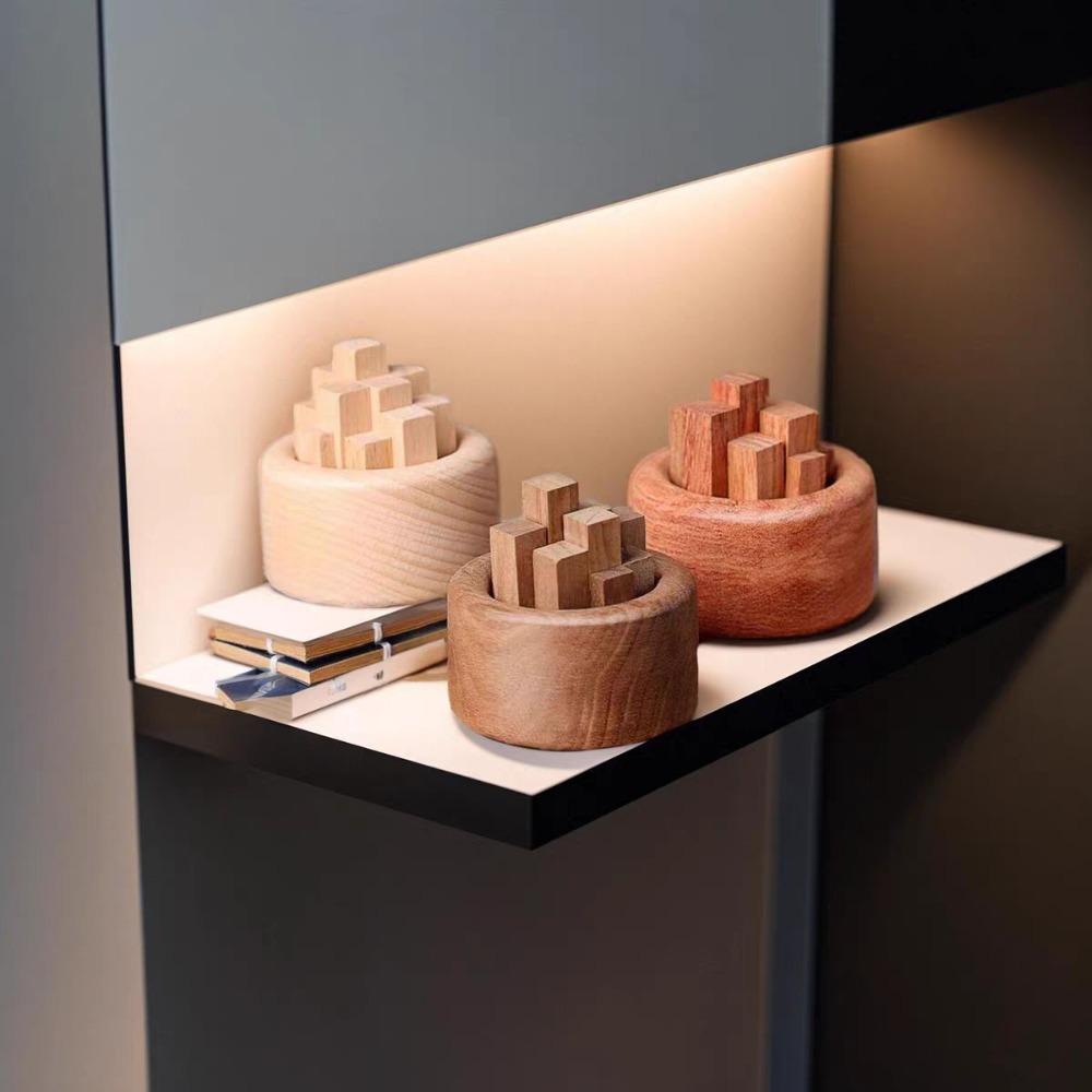 Aroma Diffuser Home Fragrance Table Decoration Accessories  Beechwood Essential Oil Diffuser Aromatherapy Decor for Living Room