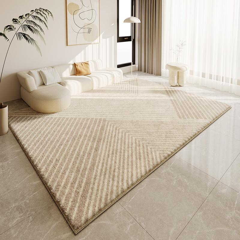 VIKAMA Cream Wind Carpet Living Room 2025 New Sofa Coffee Table Blanket Household Winter Thickened Anti-Slip And Dirt Floor Mat