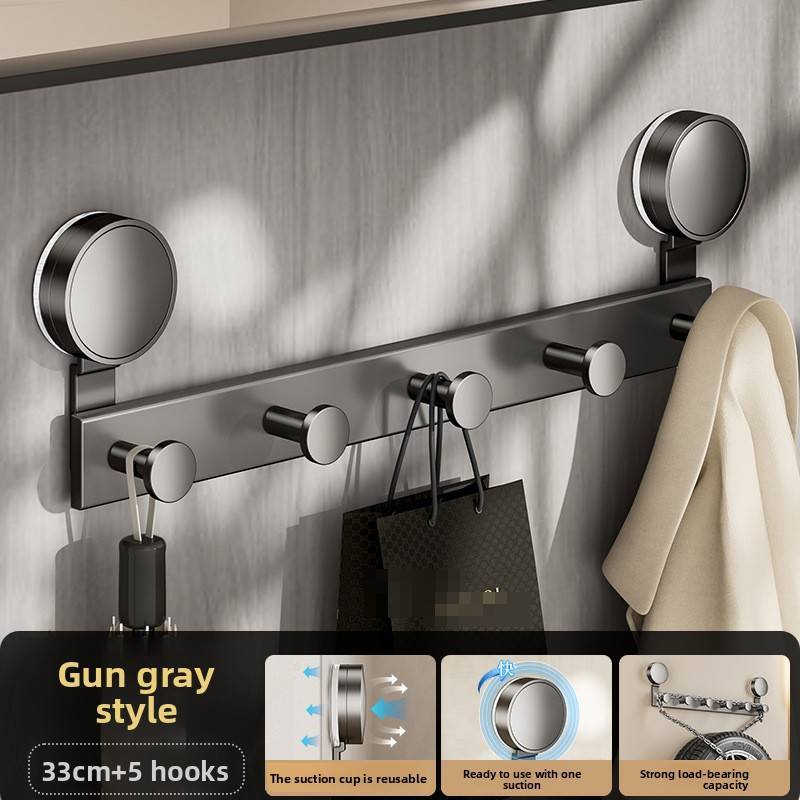 Gancio Organizer da Porta con Ventosa con Forte Adesivo per Organizzazione Domestica e Appendere Vestiti