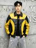 Men's Leather Jacket Splicing Contrasting Jacket Motorcycle Suit Racing Suit Men's Jacket Pu Jacket Machine