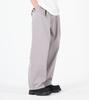 Beoteunseoul One-Pleat Wide Balloon Fit Cotton Pants (Light Gray)
