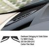 Carbon Fiber Dashboard Defogging Air Outlet Cover For BMW 6 Series E63 E64 04-10