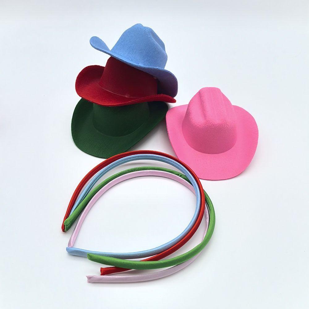 Headdress Cowgirl Hat Hair Hoop Headwear Festival Hairband Fashion Cowboy Hat Headband