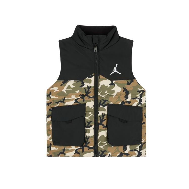 Jordan Kids Down Vests Stand Collar Moderate Down Vest JD2442021PS-004 (4)110/52