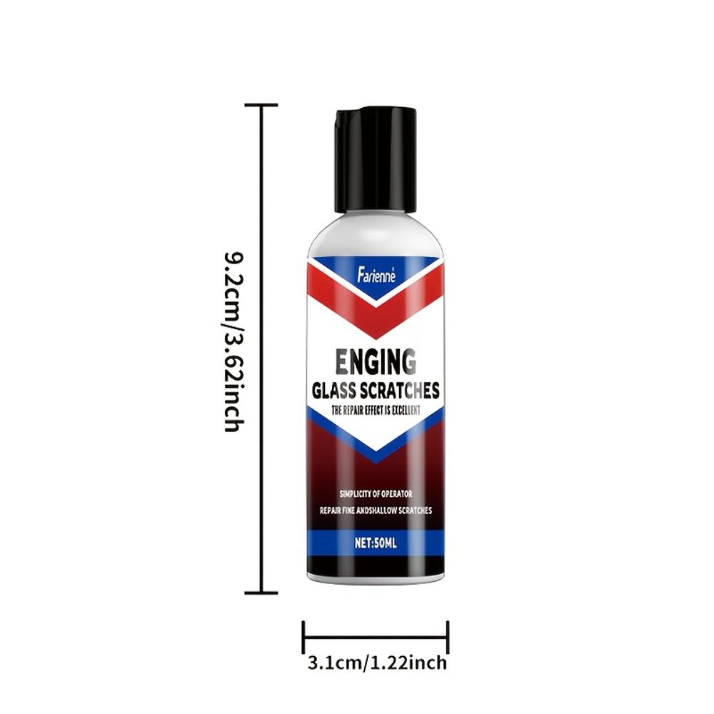 Glass Scratch Repair Wax - Glass Renewal Paste, Apply To Restore the Glass To Its Original State. It Is Suitable for Car Glass,