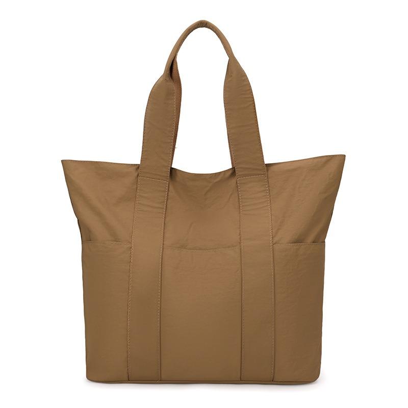 Autumn new simple casual shoulder bag retro large capacity shoulder bag to work carry commuter tote bag women