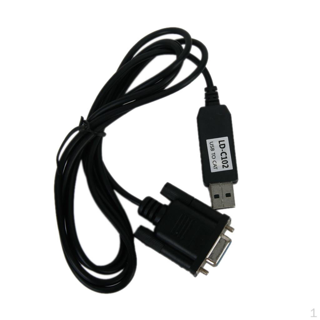 USB To RS232 Serial CAT DB9 Adapter Cable For