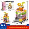 6-in-1 Kids' Building Block Set: Train, Robot, Tank, Police - Compatible Blocks for Boys & Girls