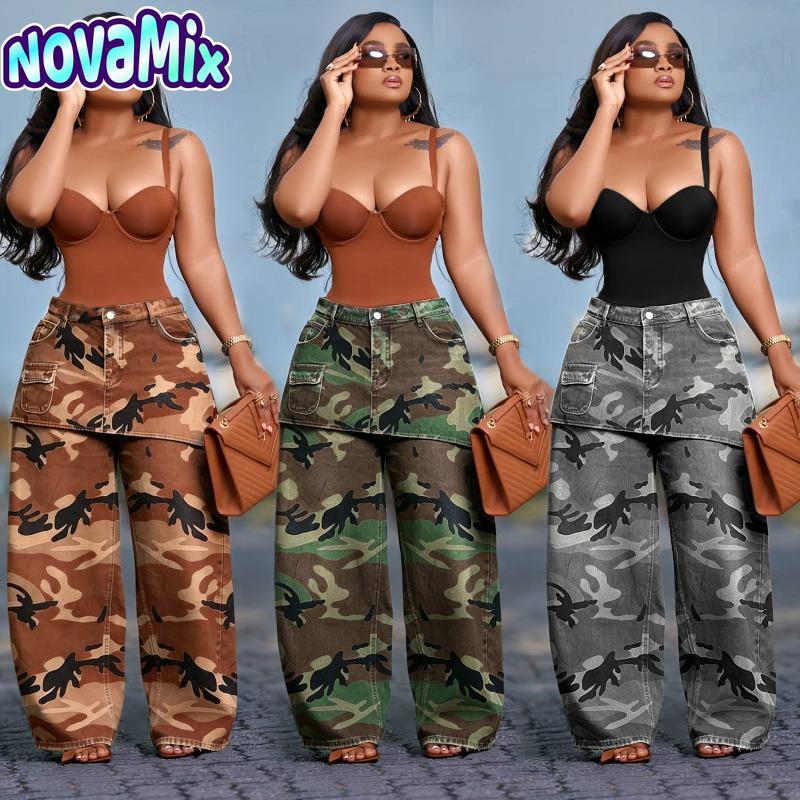 NovaMix Damenmode Freizeit-Hosen & Caprihosen