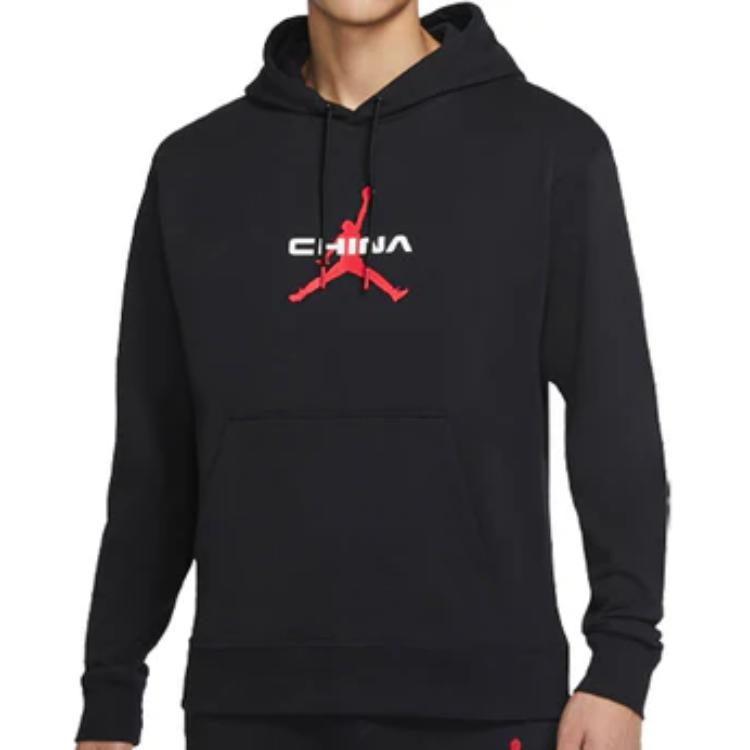 Jordan Sweatshirts Men's Black Hooded Moderate Regular DH4344-010