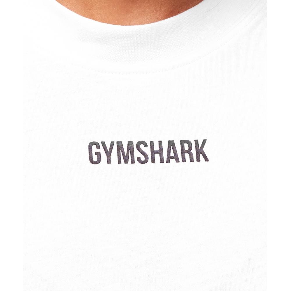 Gymshark Block Oversized T shirT whiTe B3c2y Wb57