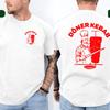 Summer Sporty Men‘sWomen's Doner Kebab Print T-Shirt Short Sleeve Funny Vintage Unisex Top Tees Pure Clothing