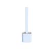 TPR Soft Long Handle Silicone Toilet Brush Set with Wall-Mount