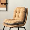 Seat Cushion with Ties Chair Back Support, Cozy Plush Dining Pad Straps Ties, Soft Warm for Office Chairs Ergonomic