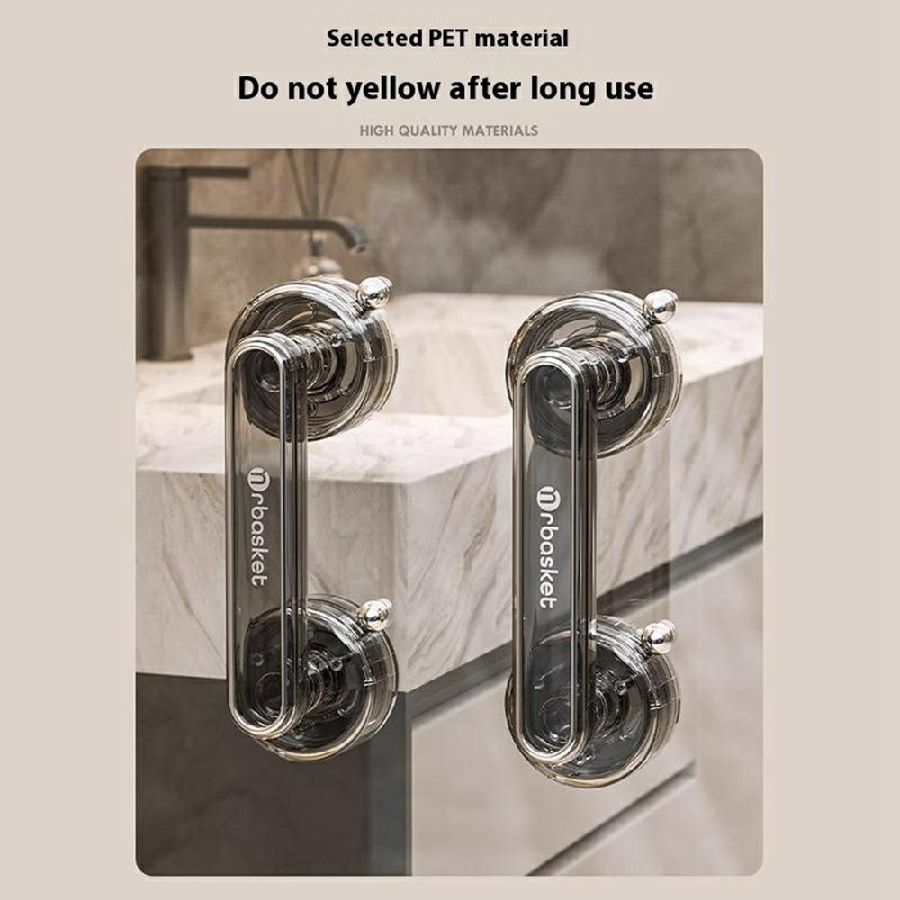 Suction Cup Glass Door Handle No Drilling Bathroom Shower Door Pull Handle Strong Grip for Window Cabinet Refrigerator