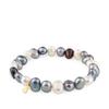 [TOUS] 18K Gold Sweet Dols White Blue Gray Baroque Pearl Bracelet 317091030