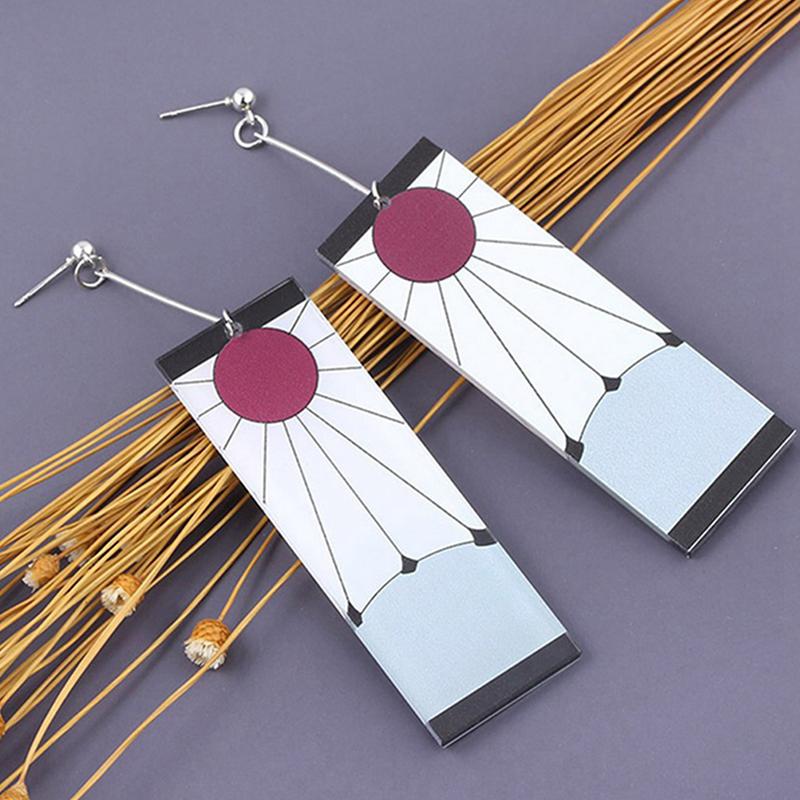 Trompete Tropfenohrringe Anime Acryl Dämonentöter Klinge des Geistes Ohrringe