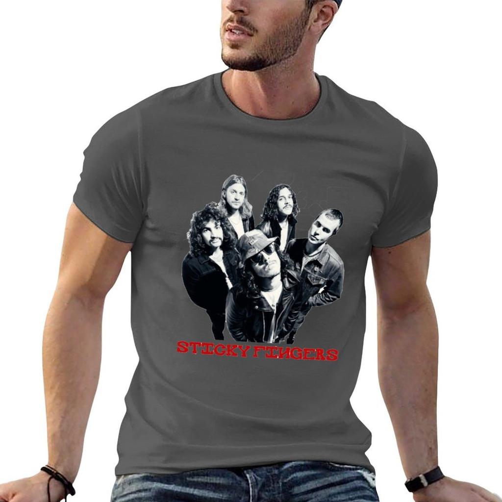 Sticky Fingers Klassisches T-Shirt Worker Basic Kurzarm-T-Shirt