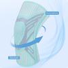 1Pcs Sports Knee Pad Knitted Breathable Supported Double-Sided Spring Bars Basketball Running Protective Gear Badminton Football