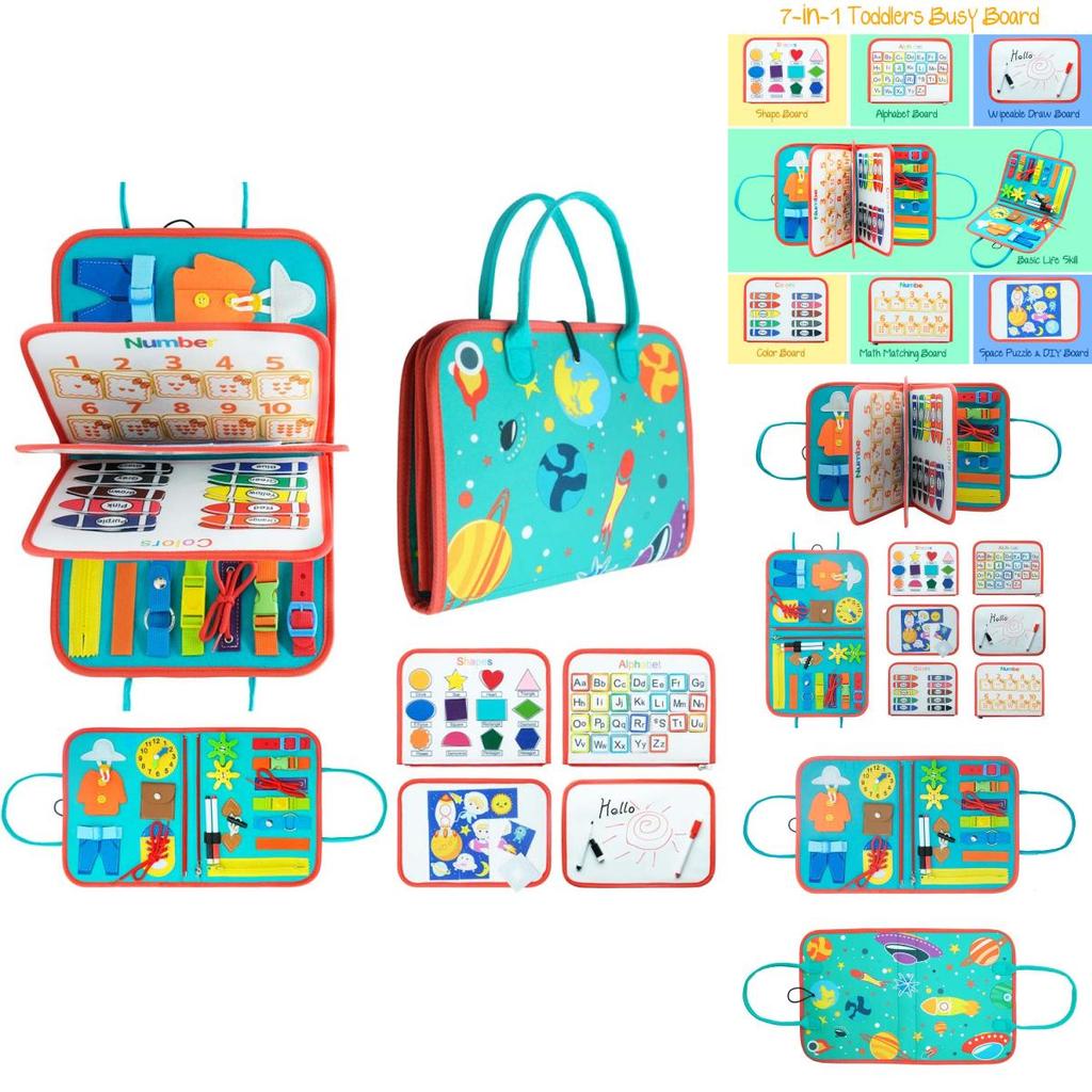 Educational Children's Toy Learning Board With 20 Different Play Possibilities