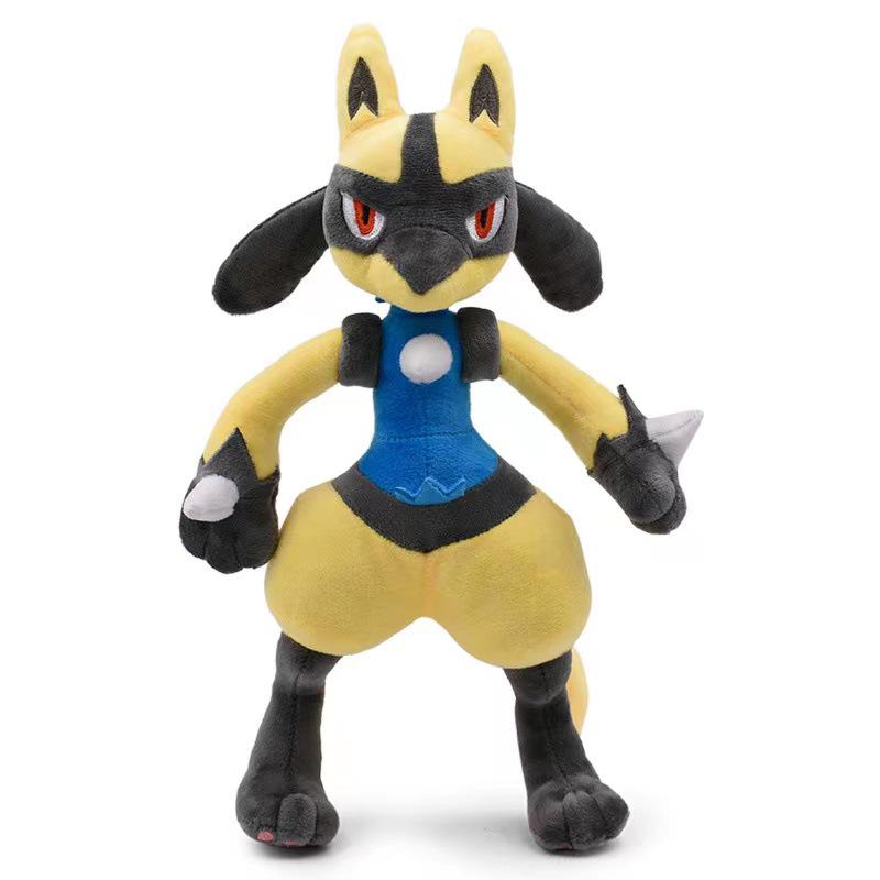 Lucario Evolution Plush Toy: Shiny Mega Lucario & Riolu Version 25 cm