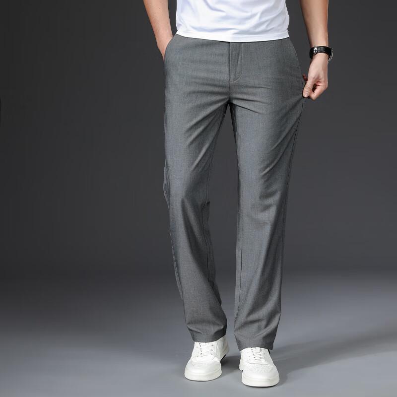 

Fengxun Men s Straight-Leg Business Casual Trousers 35
