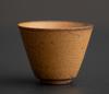 Retro Sauce Glazed Coarse Pottery Teacup Old Rock Mud Master Cup High Feet Meditation Cup Chazhan Mugs Kung Fu Tea Set
