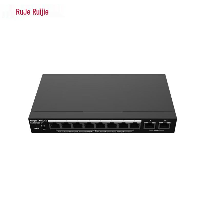 

Ruijie RG-ES210GC-LP 10-Port Gigabit Layer 2 Managed PoE Switch