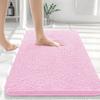 HAPIHAPPY New Chenille Bathroom Rug Mat Extra Soft Thick Absorbent Shaggy Bath Mats Non-Slip Machine Wash Dry Plush Bath Rugs