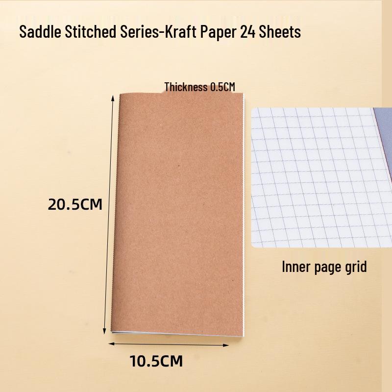 Notatnik podróżny: Planner i kalendarz z papieru kraft do wielokrotnego napełniania