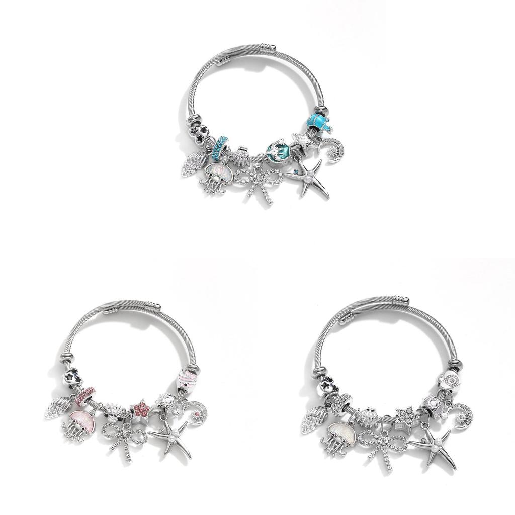 Cute Octopus Bracelet For Women Stainless Steel Adjustable Fashion Jewelry Spring