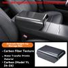 For Tesla Model Y Juniper -2026 Center Armrest Booster Pad Suede Leather Magnetic Storage Box Model 3 Higher Armrests Box
