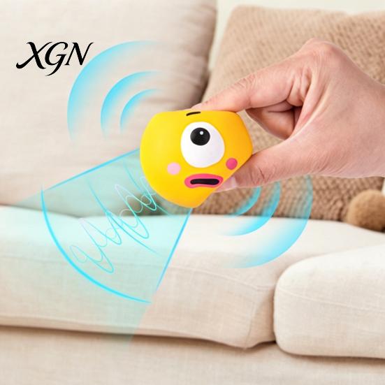 Kids Stress Relief Toy 3Pcs Cartoon Expression Ball Anxiety Relieving Squeaky Squeeze Fidget Office Focus Aid Hand Exercise Relaxation Sensory