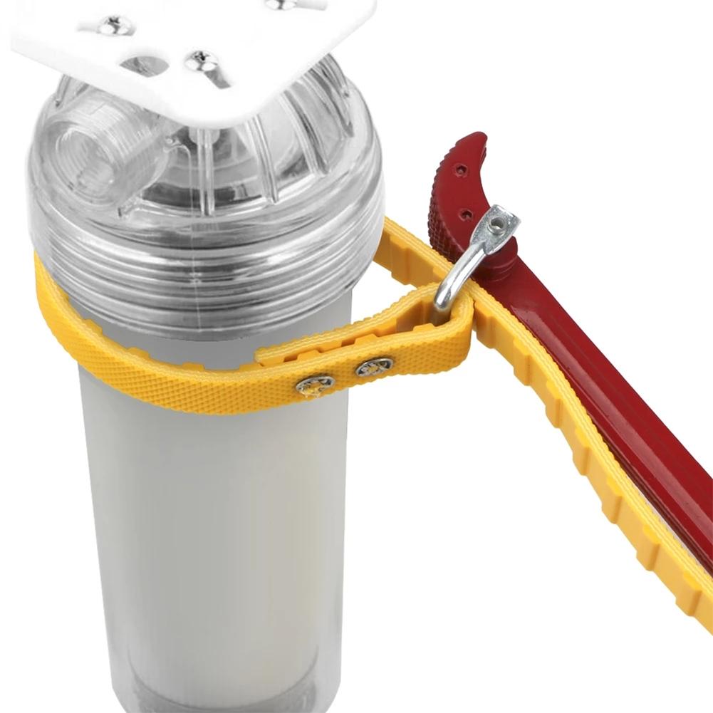 Strap Belt Wrench Steel+Plastic 1 Pc Adjustable Folding