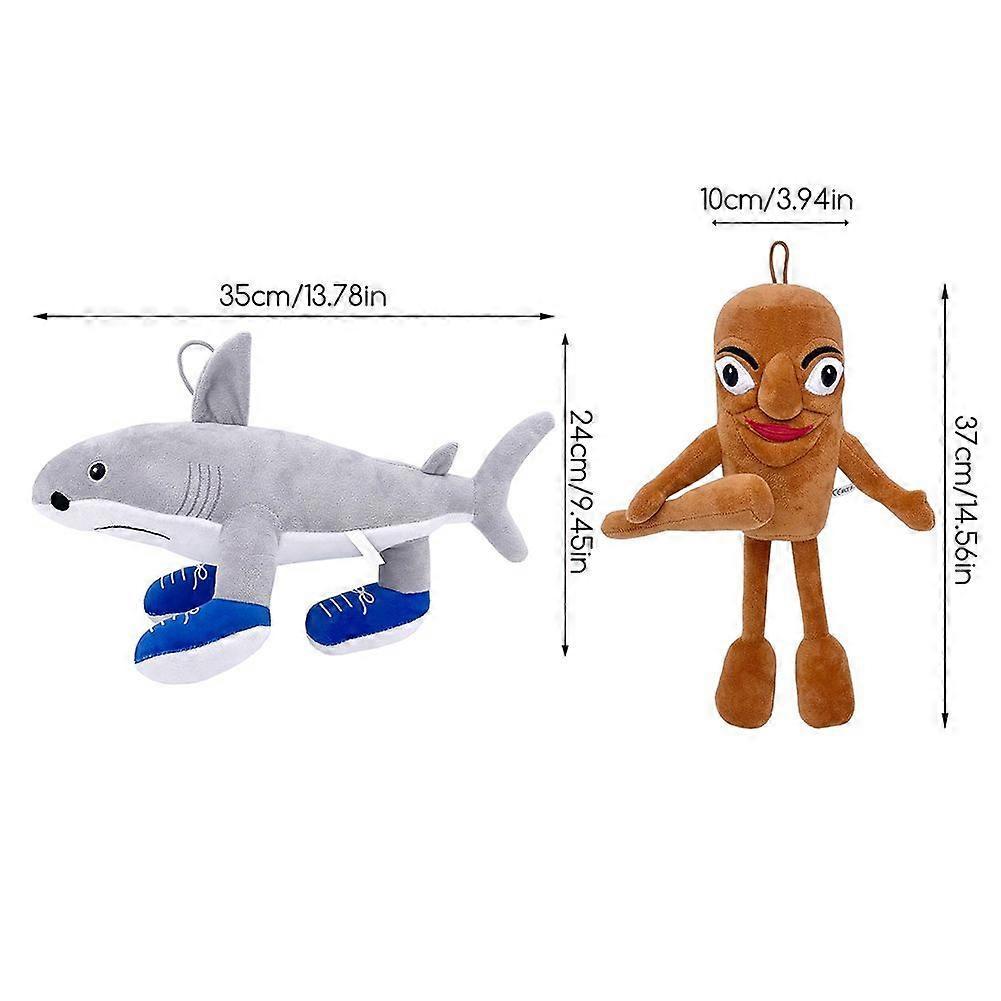 TungTungSahur Tralalo Shark Plush, Tralalero Tralala Plush Italian Meme Stuffed Animals Doll Toys Gift for Boys Girls