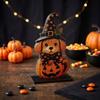 3Pcs 2D Flat Witch Ghost Tabletop Ornament Stable Base Pumpkin Ghost Craft Decor  Thanksgiving