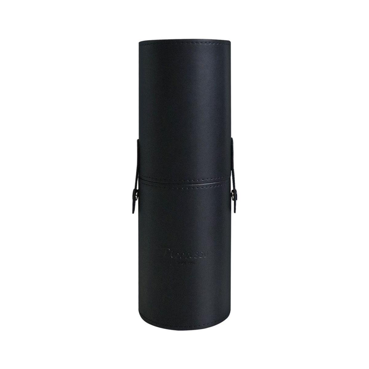 Premium Leather Cylindrical Brush Case