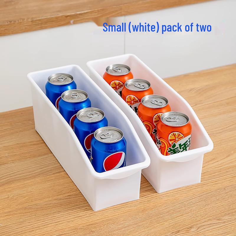 Dubbelskikts kylskåpsdryckesförvaringsorganisatör för öl- och colaburkar