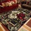 European Luxury Living Room Decoration Carpets Gorgeous Bedroom Sofa Side Large Area Rugs Cloakroom Non-slip Floor Mats Washable